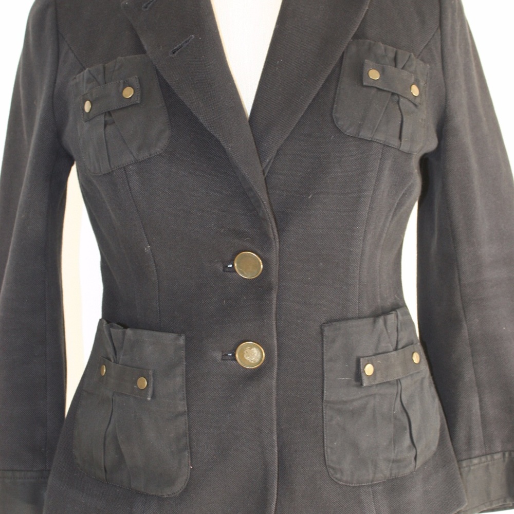 DIANE VON FURSTENBERG BLAZER MILITARY STYLE SIZE 8